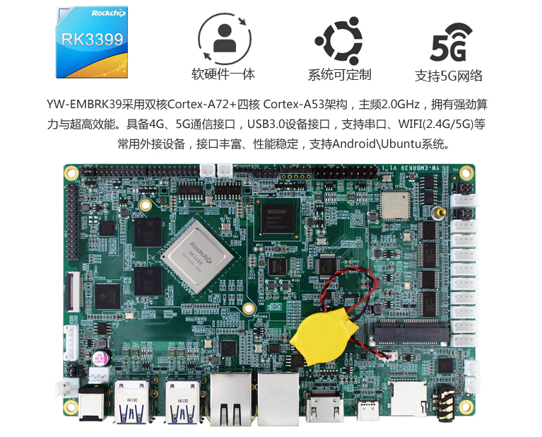 新品发布|基于Rockchip RK3399处理器、9个USB接口8个串口的工业主板